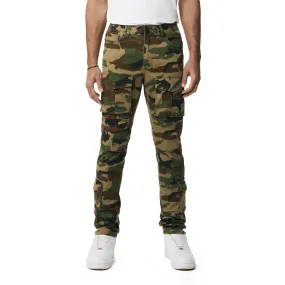 10 Pocket Slim Twill Pants - Wood Camo