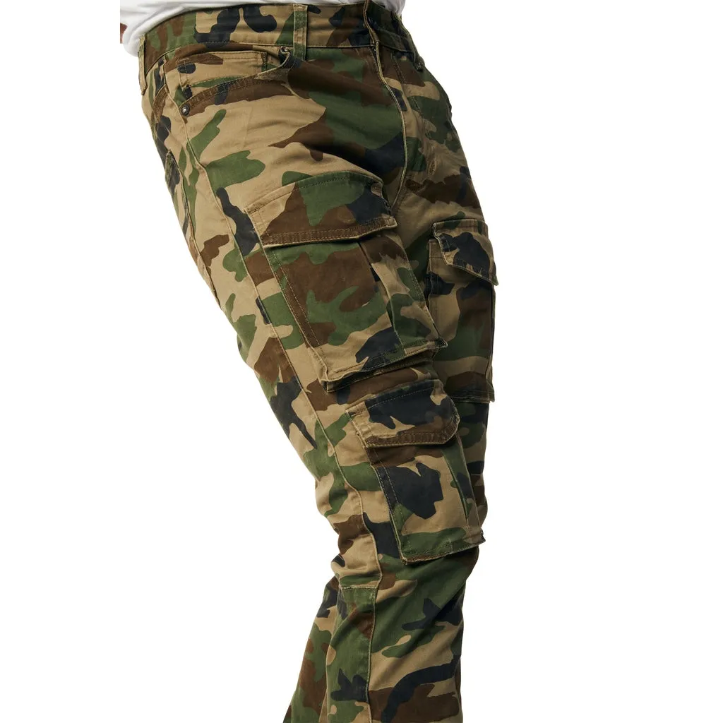 10 Pocket Slim Twill Pants - Wood Camo