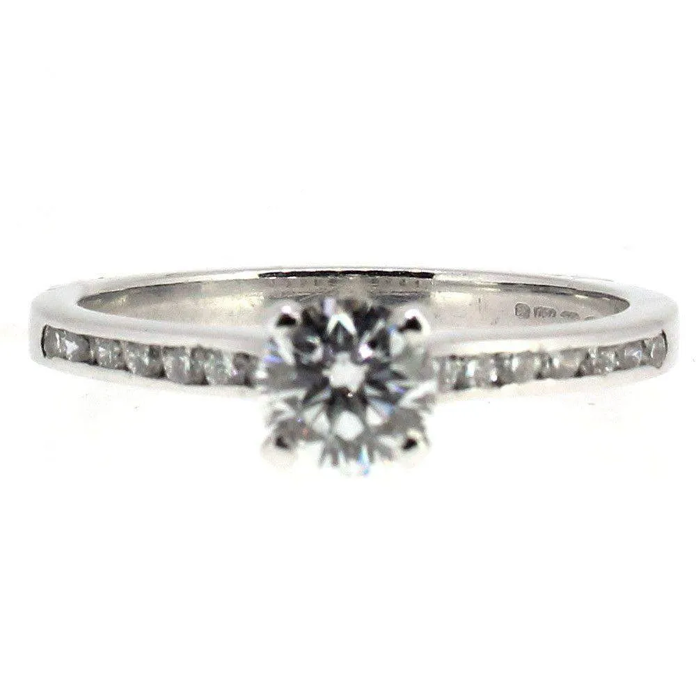 18 Carat White Gold And Diamond Engagement Ring