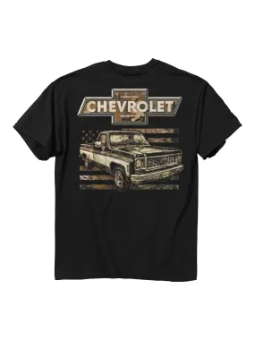 2582 Chevy 73 Camo Flag T-Shirt