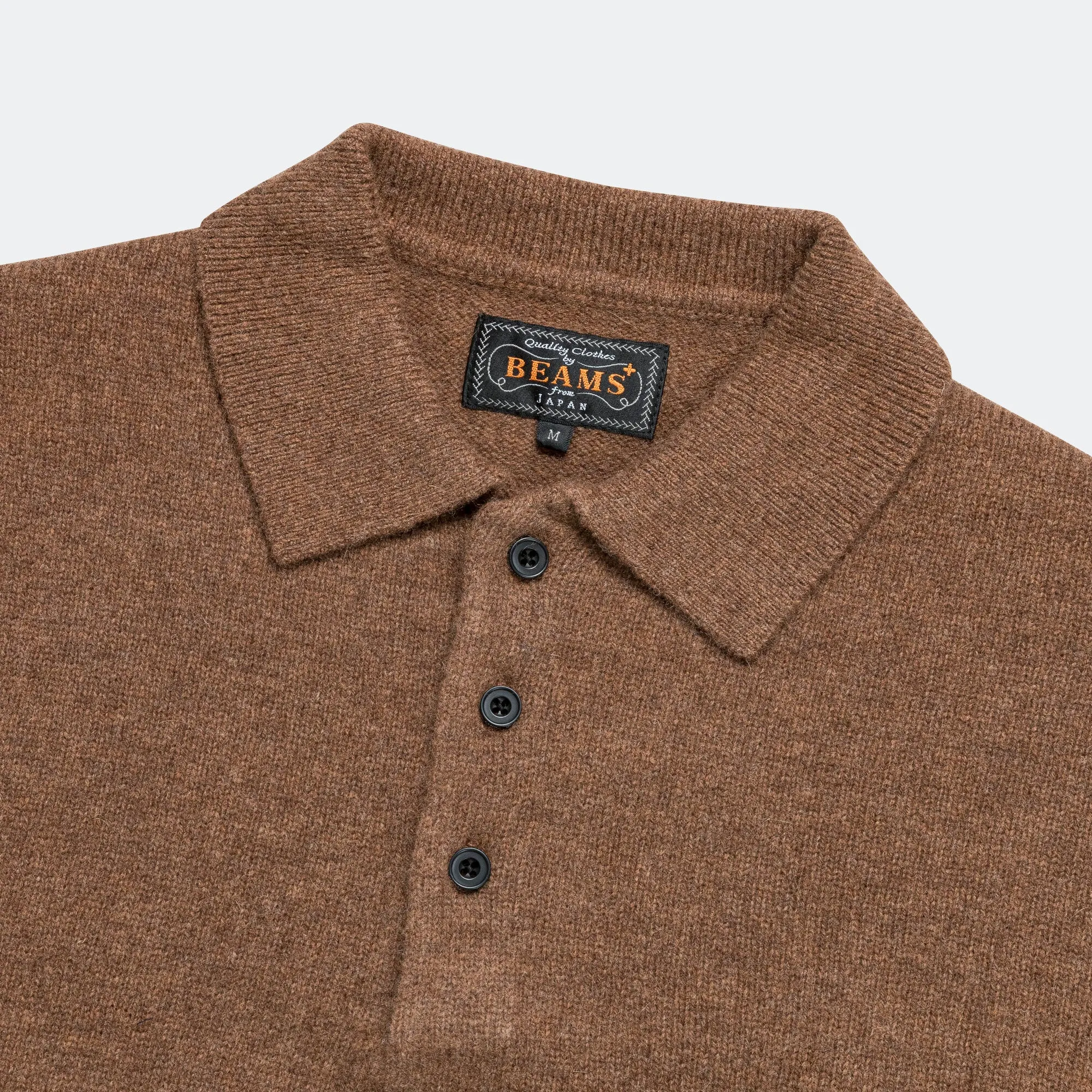 9G Knit Polo - Brown