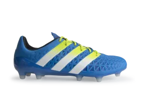 adidas Men's ACE 16.1 FG/AG Blue/White/Solar Slime