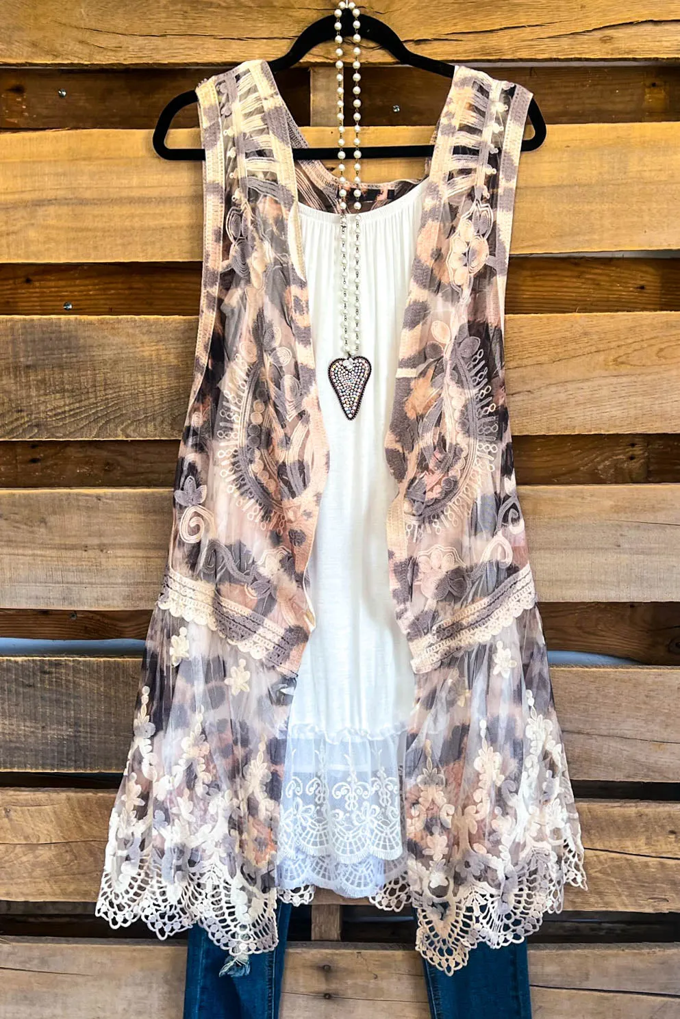 AHB EXCLUSIVE: See My Soul Vest- Natural/Leopard