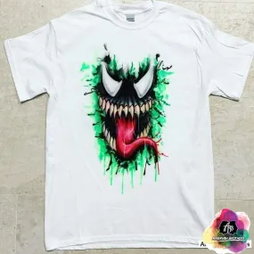 Airbrush Venom Cartoon Shirt Design