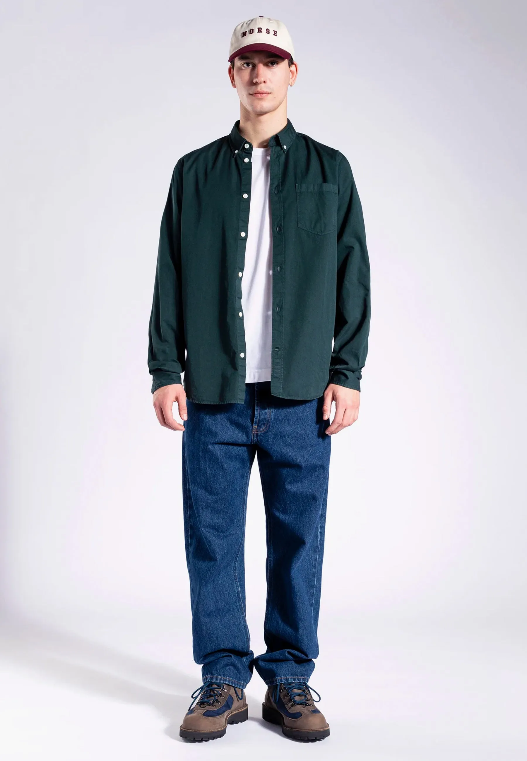 Anton Light Twill Shirt - Varsity Green