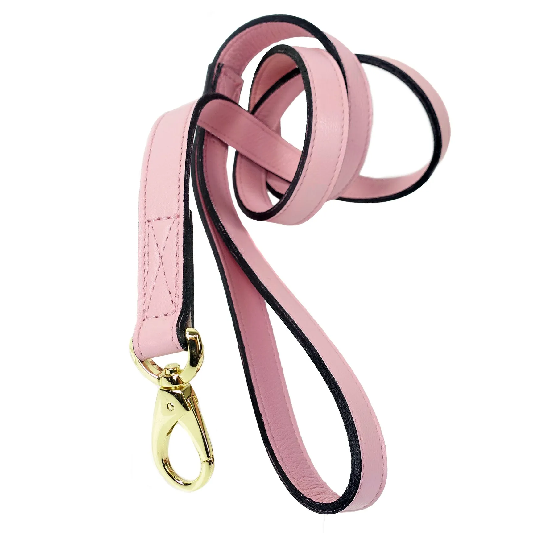 Art Deco Dog Leash in Sweet Pink & Gold