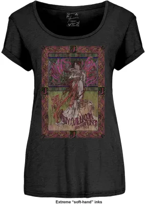 Band Shirts Janis Joplin Avalon Ballroom 67 Girly T-Shirt Black