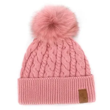 Beanie Knitted - Pink (Kids-Adults)