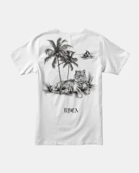 Benjamin Jeanjean Tiger Beach Tee - White