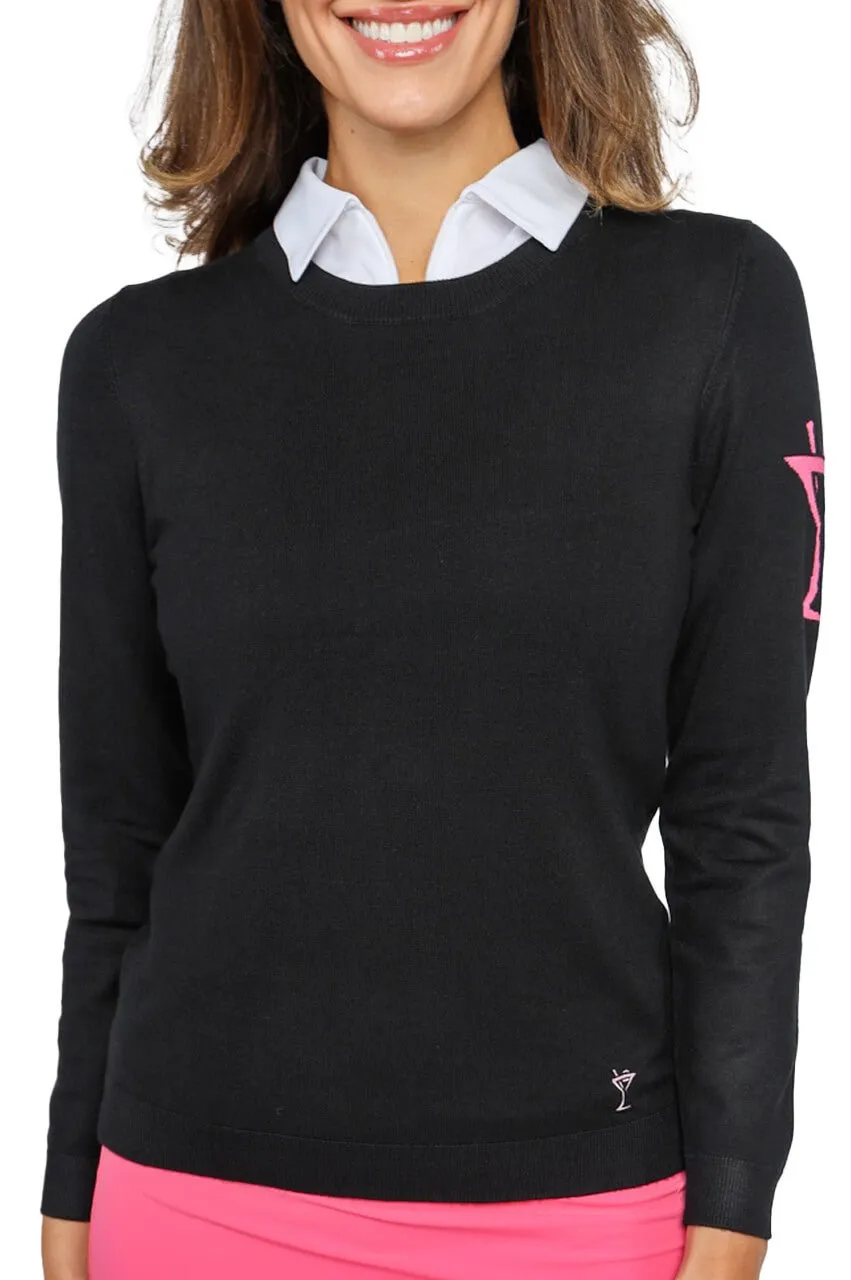 Black Martini Crewneck Sweater