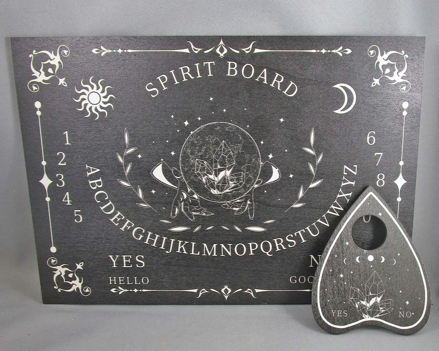 Black Spirit Board with Crystal Design 1pc 4050-X