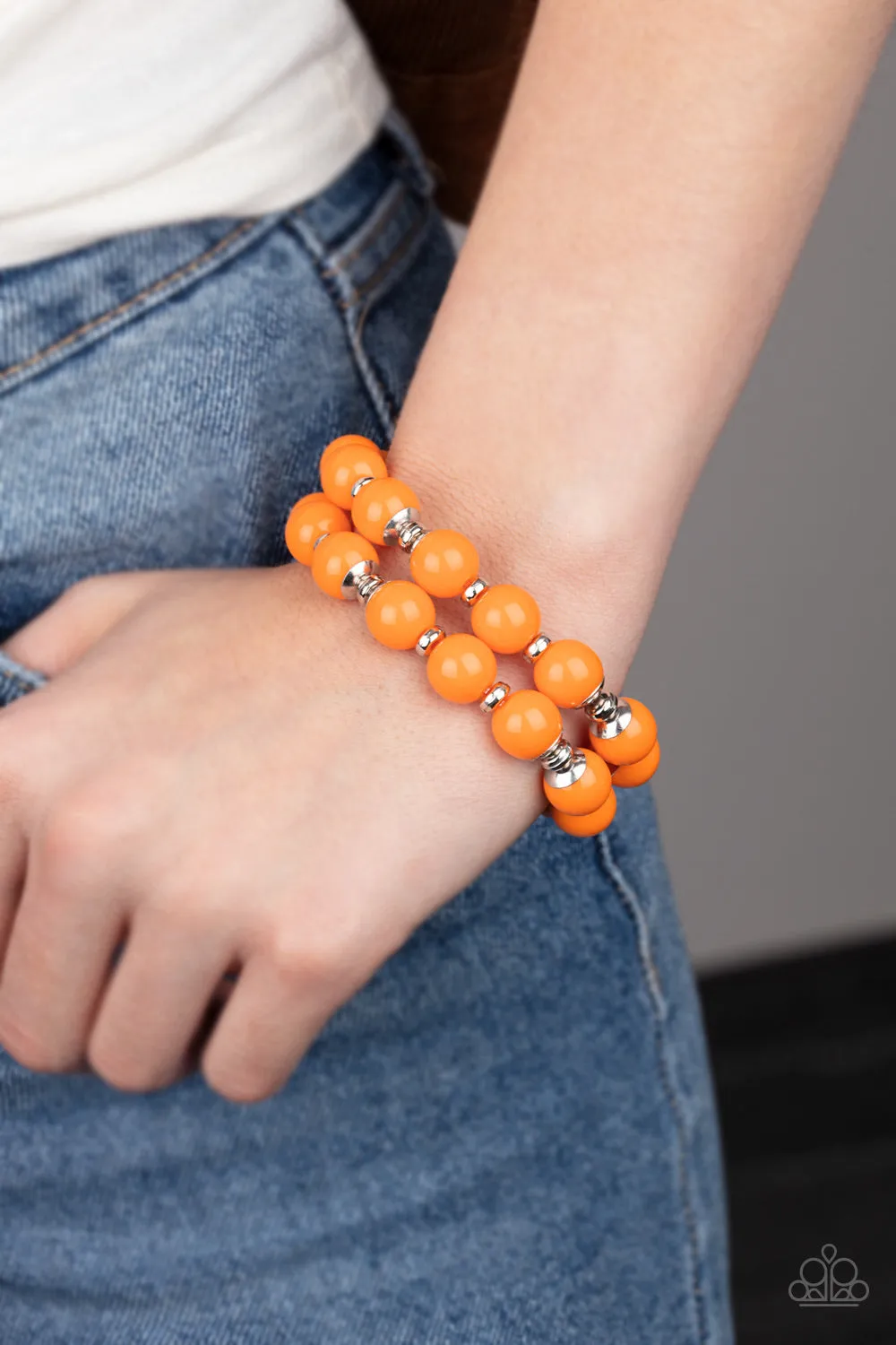 Bubble Blast Off Orange-Bracelet