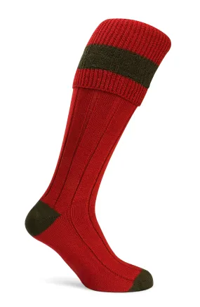 Byron Shooting Sock - Ruby