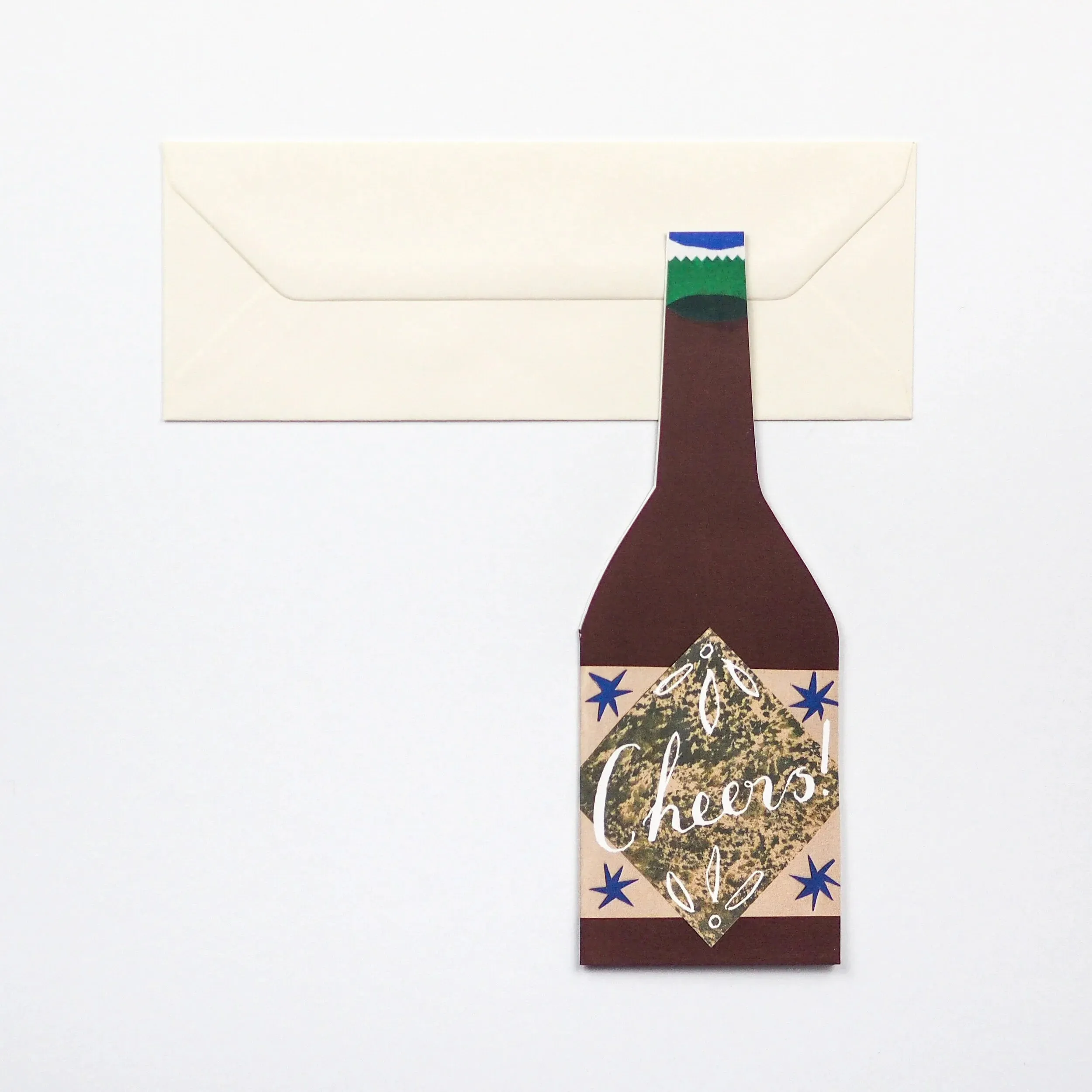 Cheers! Bottle Shaped Card