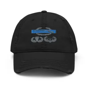 CIB Airborne Air Assault Distressed Dad Hat