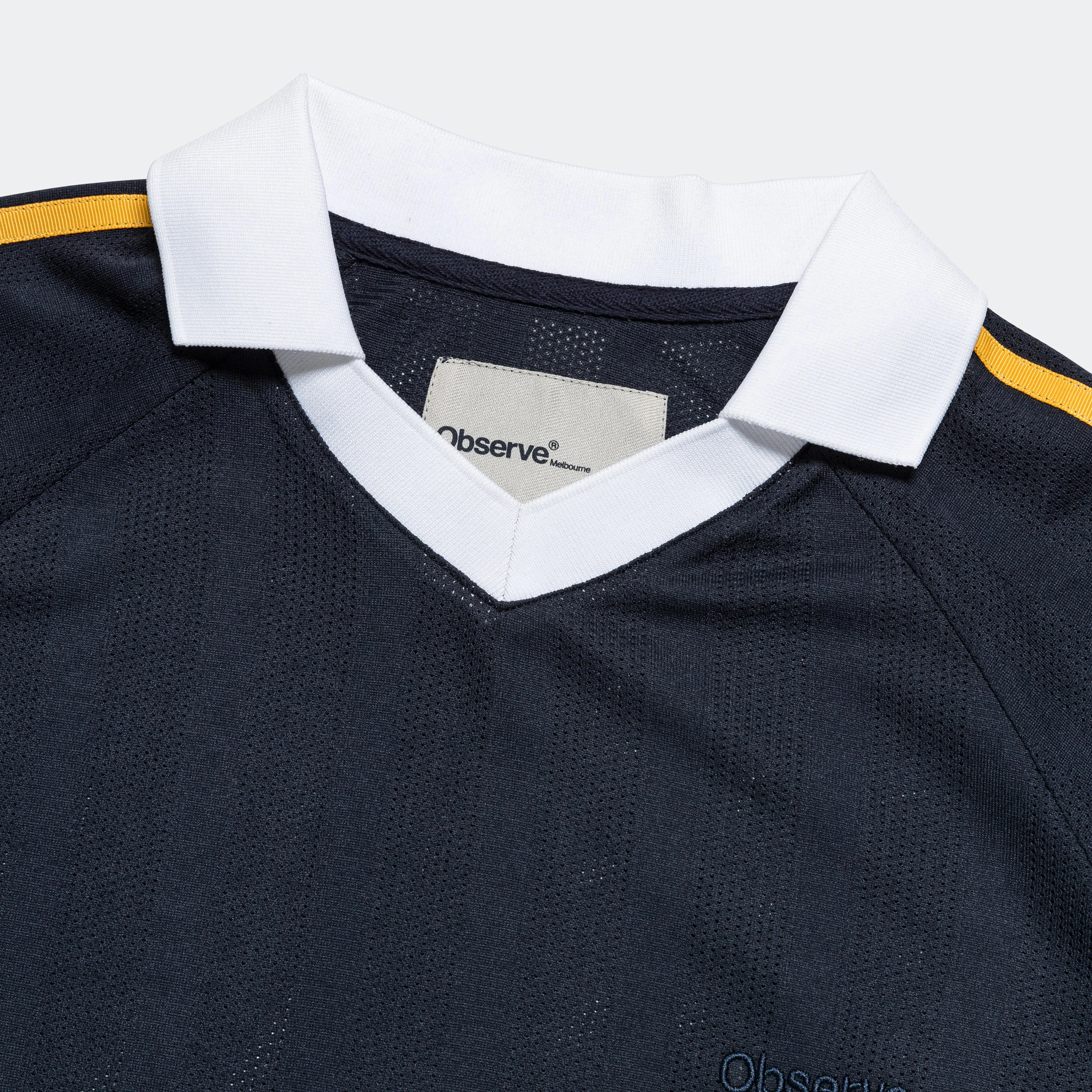 Collared Football Polo - Navy