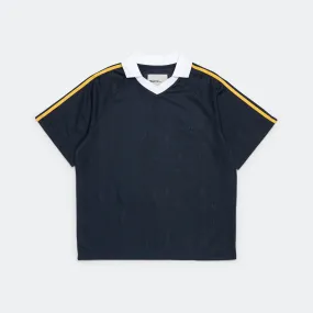 Collared Football Polo - Navy