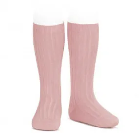 Condor Ribbed Socks-Light Pink