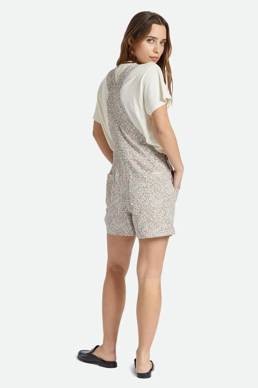 Costa Short Overall - White Floral