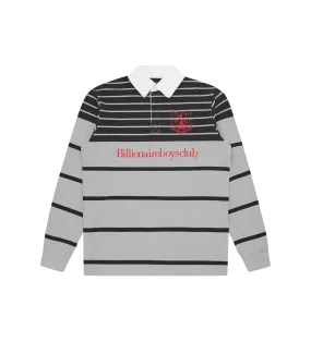 CREST RUGBY SHIRT - BLACK/GREY