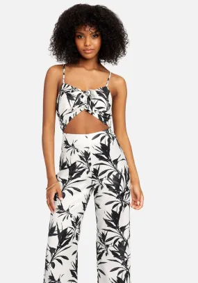 Cut Out Wide Leg Jumpsuit