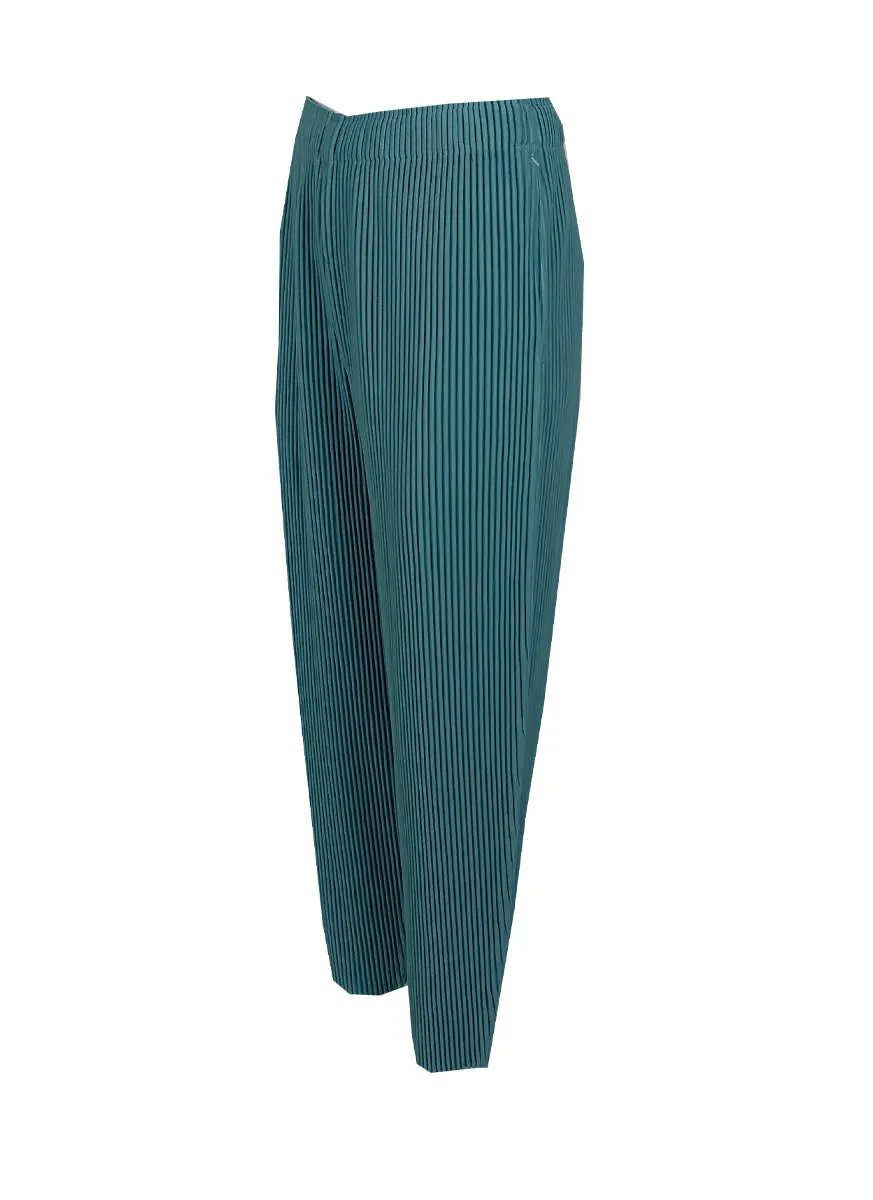 D230022 Side Pocket Pleated Pants *Light Green *Last Piece