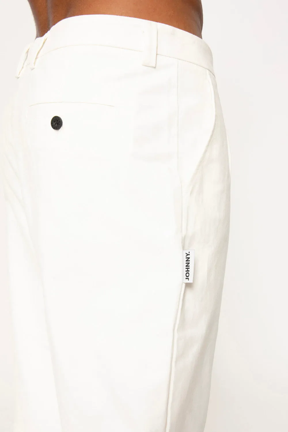 Dean Pleat Front Pant - Ivory