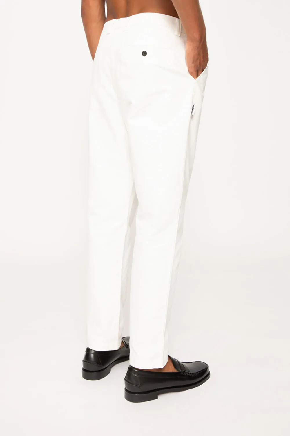 Dean Pleat Front Pant - Ivory