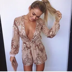 Deep V Long Sleeve