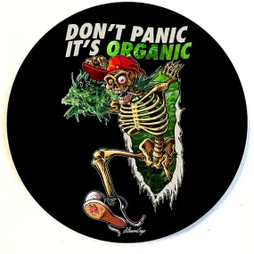 Dont Panic Greens 8" Round Dab Mat