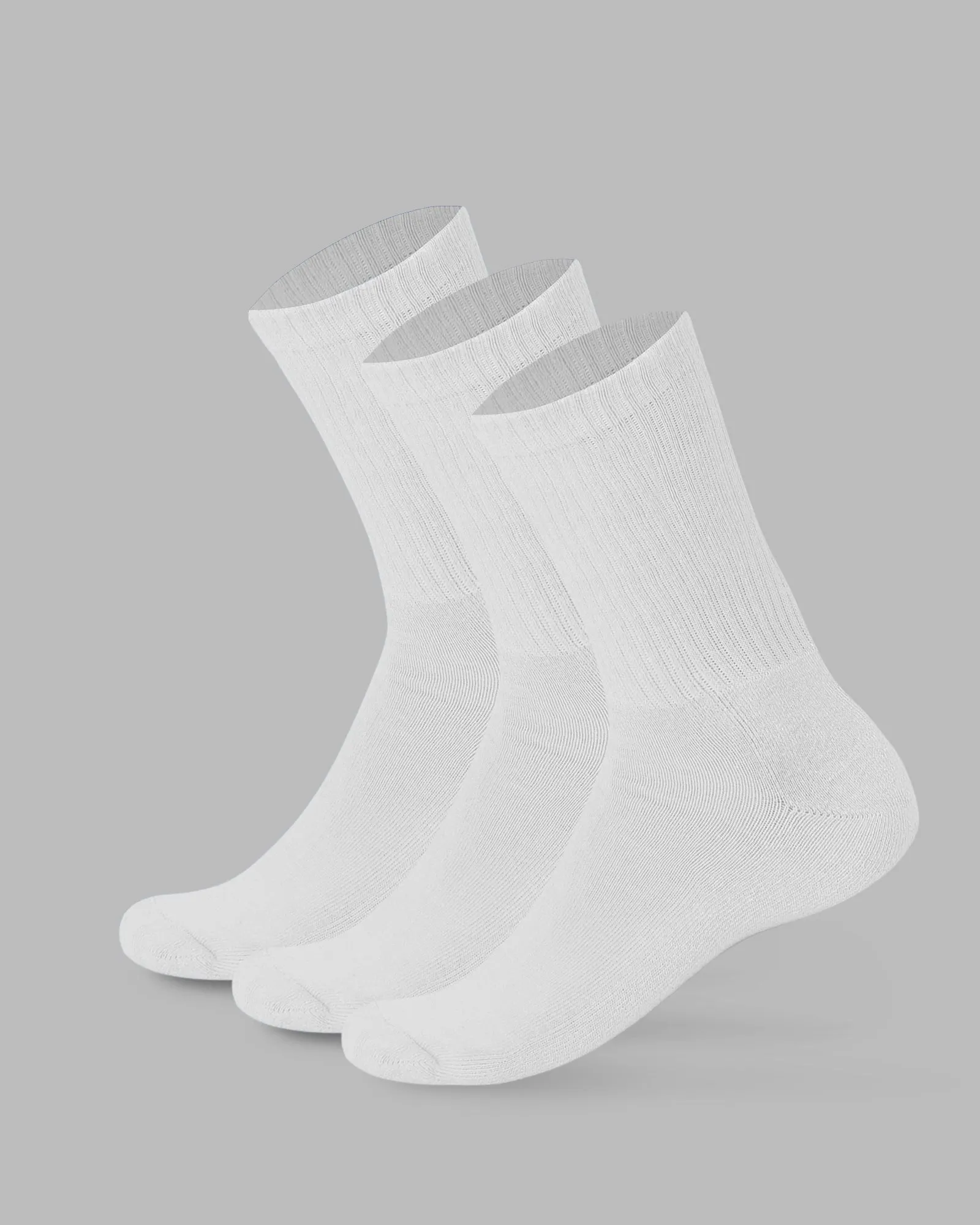 Essential 3 Pack Crew Sock Gift - White