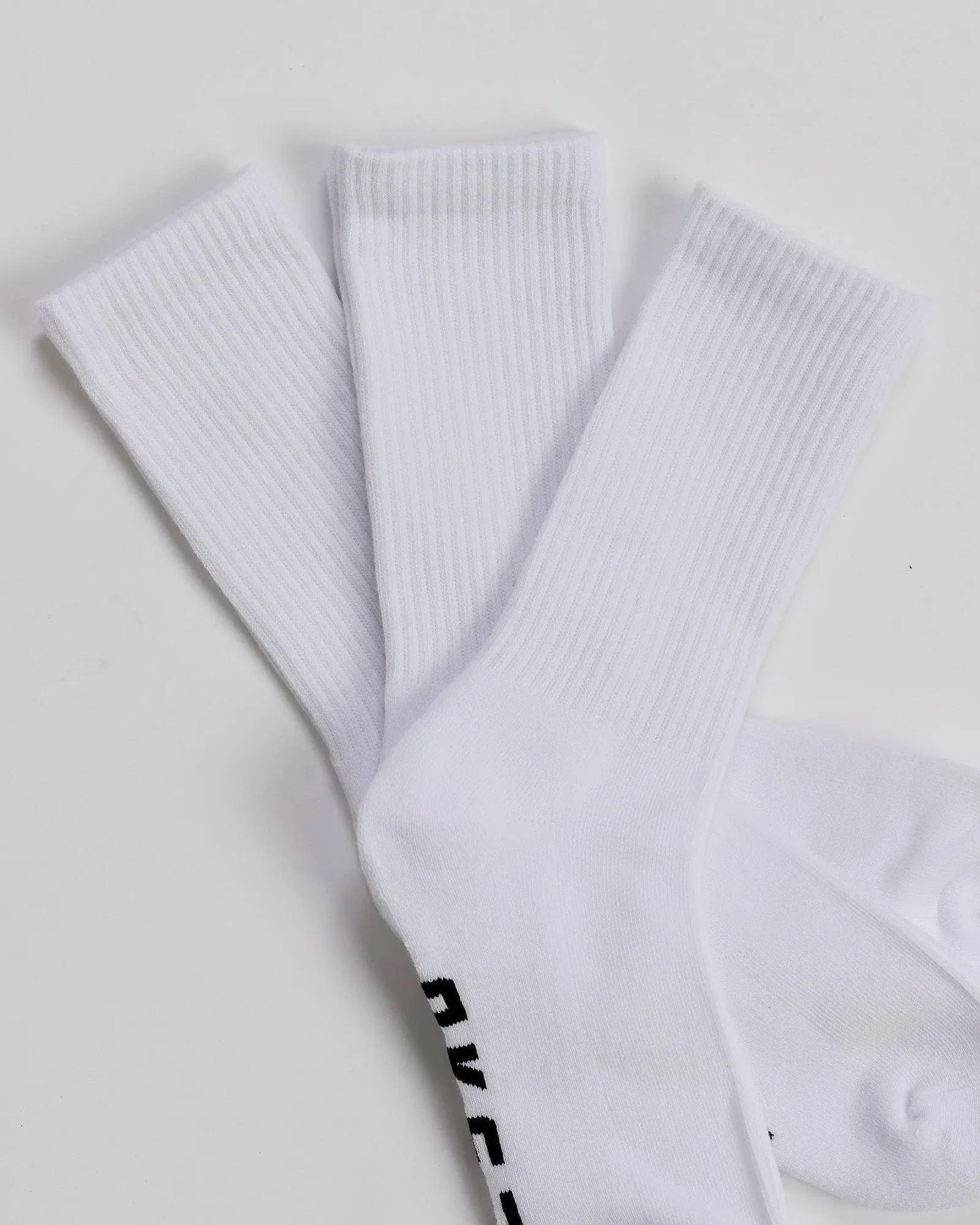 Essential 3 Pack Crew Sock Gift - White