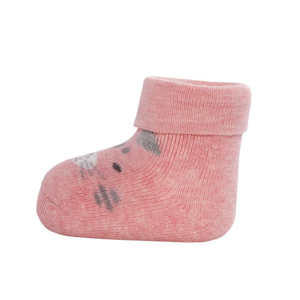 Ewers Cats Pink Newborn Socks 德國貓貓初生嬰兒襪 (3對)