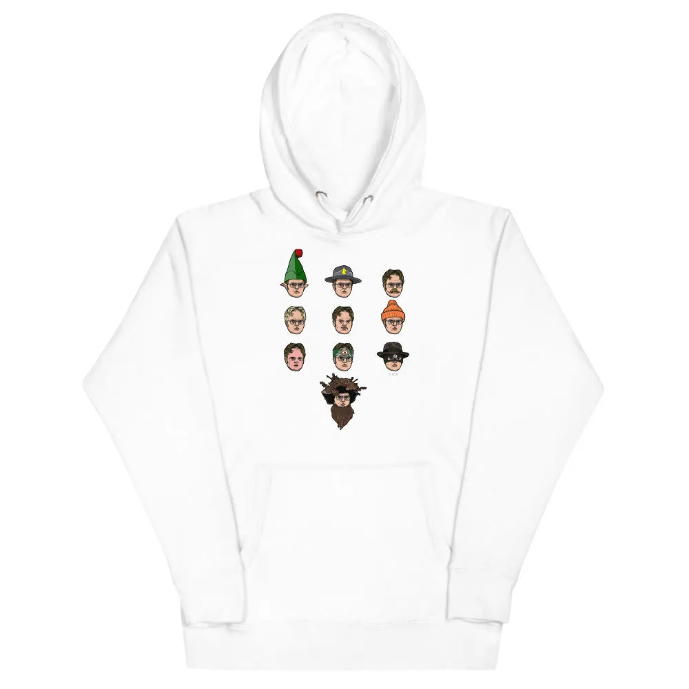 Faces of Dwight Unisex Hoodie