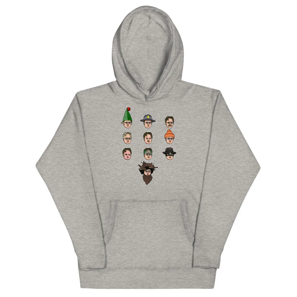 Faces of Dwight Unisex Hoodie