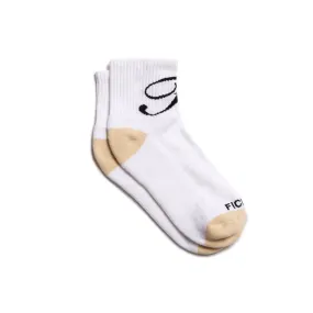 Fice Quarter Socks - White/Black