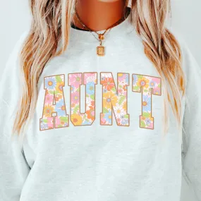 FLORAL AUNT SWEATSHIRT