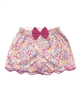 Floral Pink Girl's Shorts