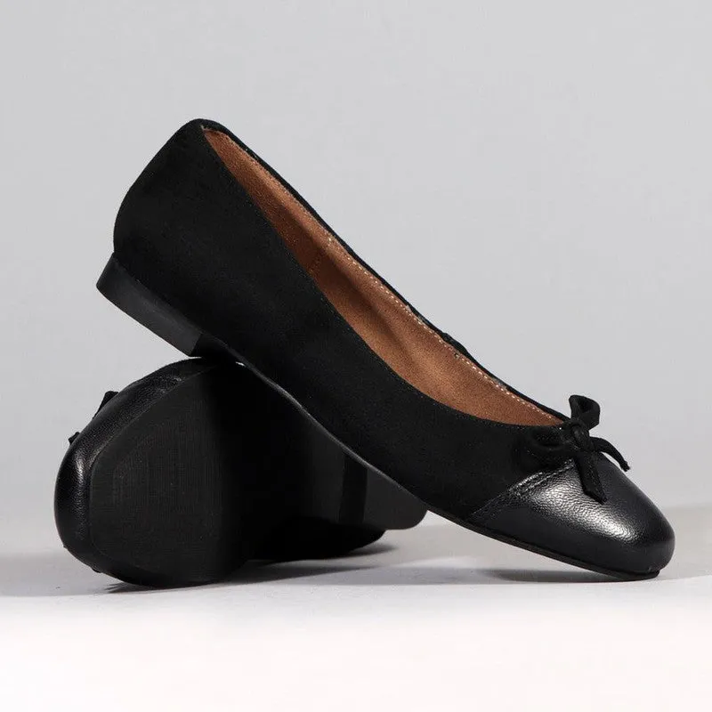 Froggie Karen Leather Pump - Black