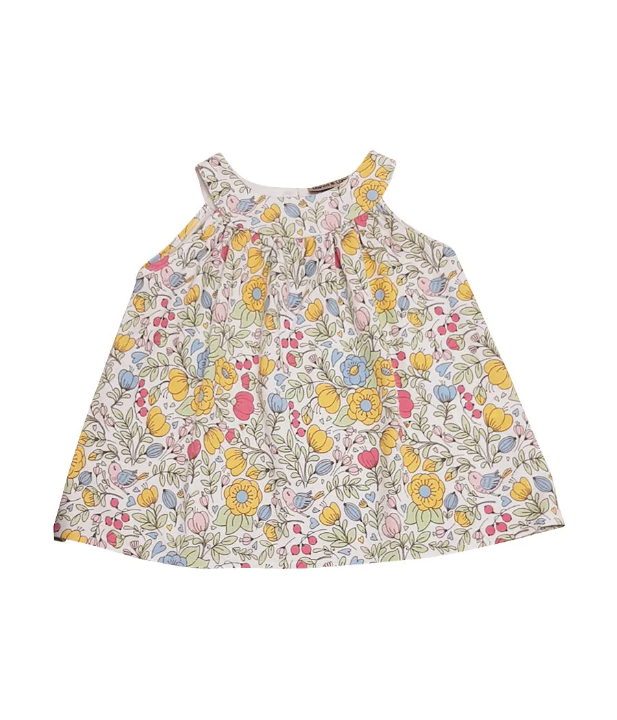 Girl's Lyann & Noah "Pastel Flowers" Pink Short Set