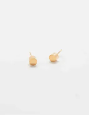 Gold Cylinder Geo Studs