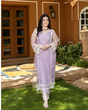 Grace Organza Straight Kurta Set