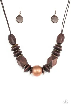 Grand Turks Getaway - Copper Paparazzi Necklace