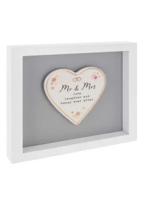 Heartfelt Art Heart Mr & Mrs Large