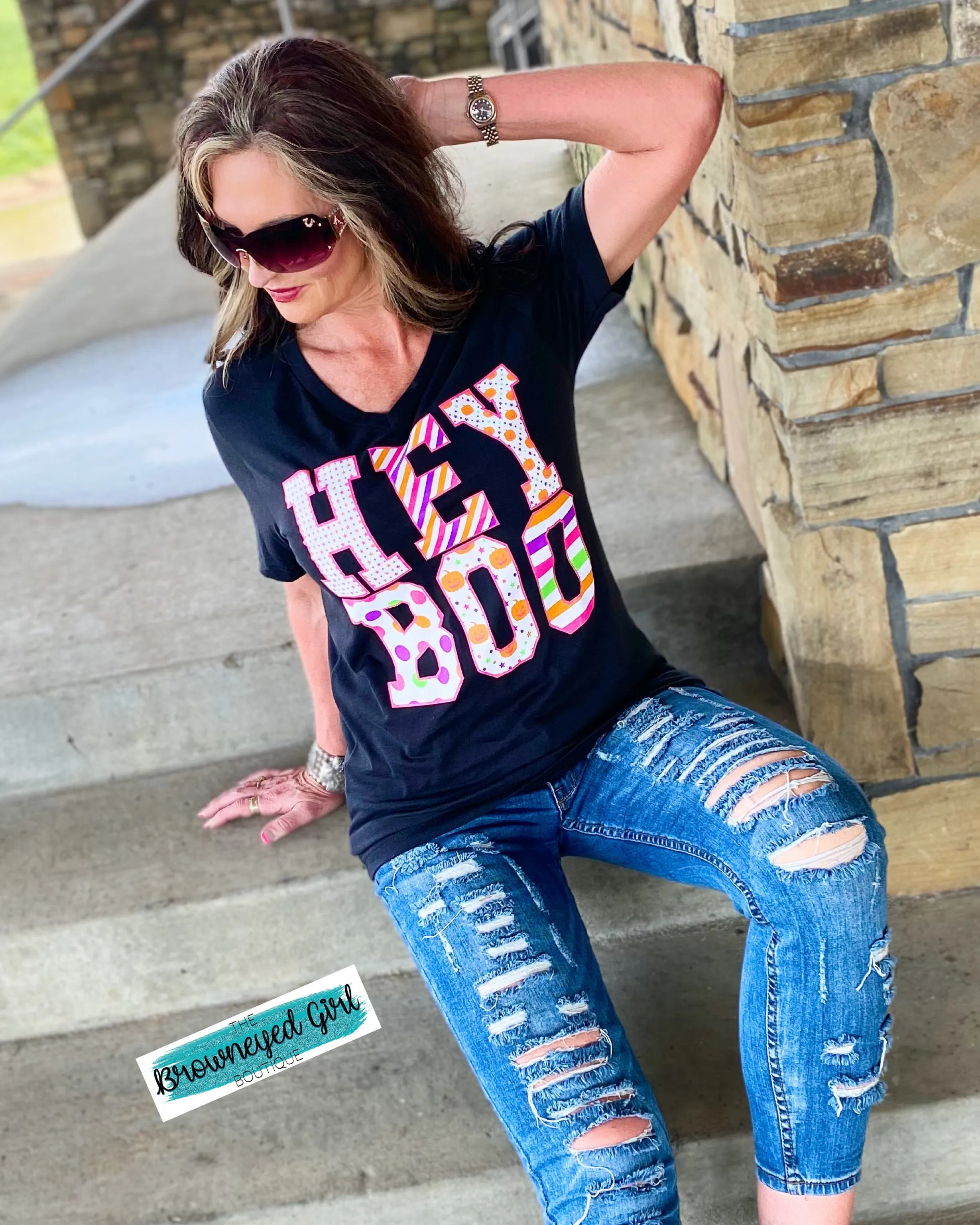 Hey Boo Graphic Tee