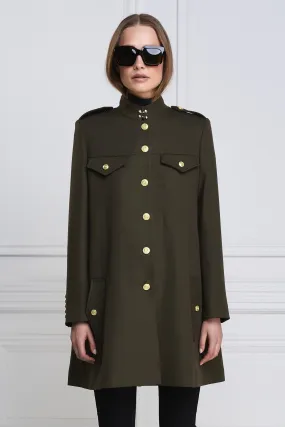 Highbury Cape Coat (Khaki Barathea)