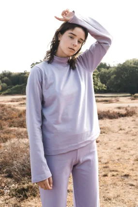 highneck sweatshirt lilac <br> by Signe