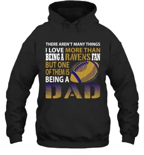 I Love More Than Being A Los Angeles Rams Fan Being A Dad Football Hoodie