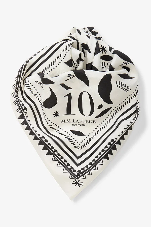 Icon Print Anniversary Scarf - Washable Silk :: Icon Print