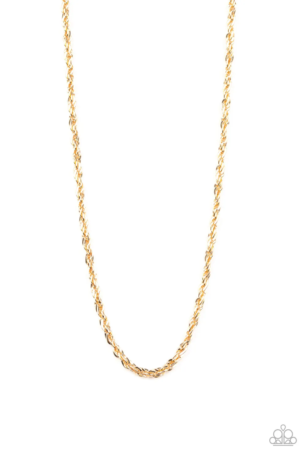 Instant Replay - Gold Urban Necklace